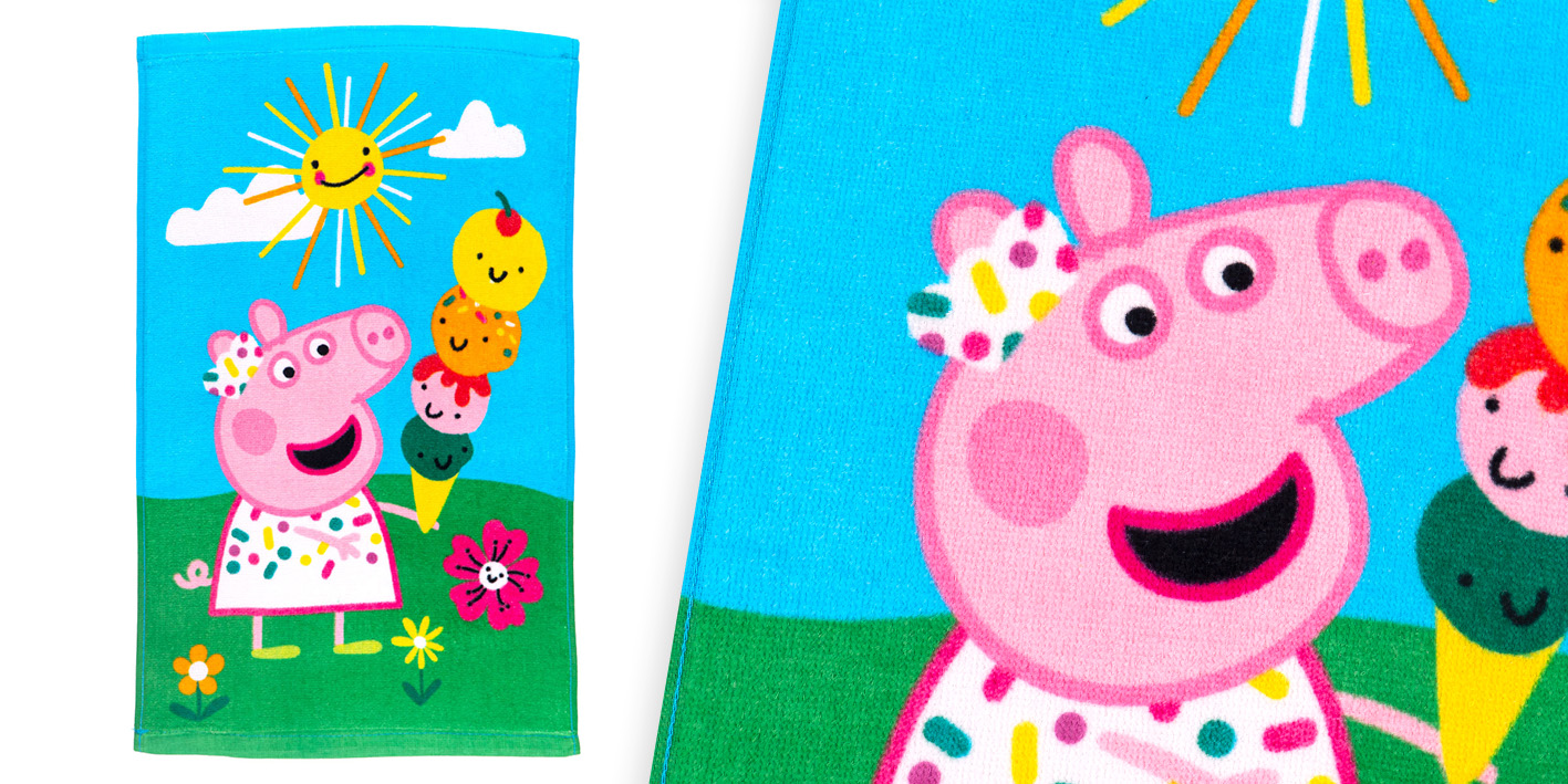 Ręcznik 30x50 cm Świnka Peppa Lód